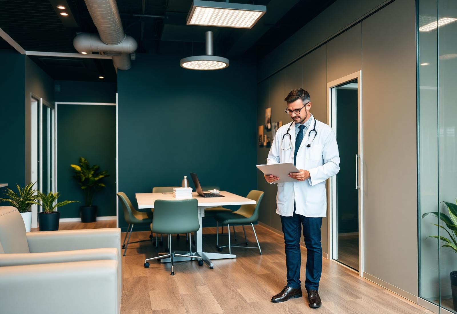 Consultório da Clínica JK Medicina do Trabalho em Itapema